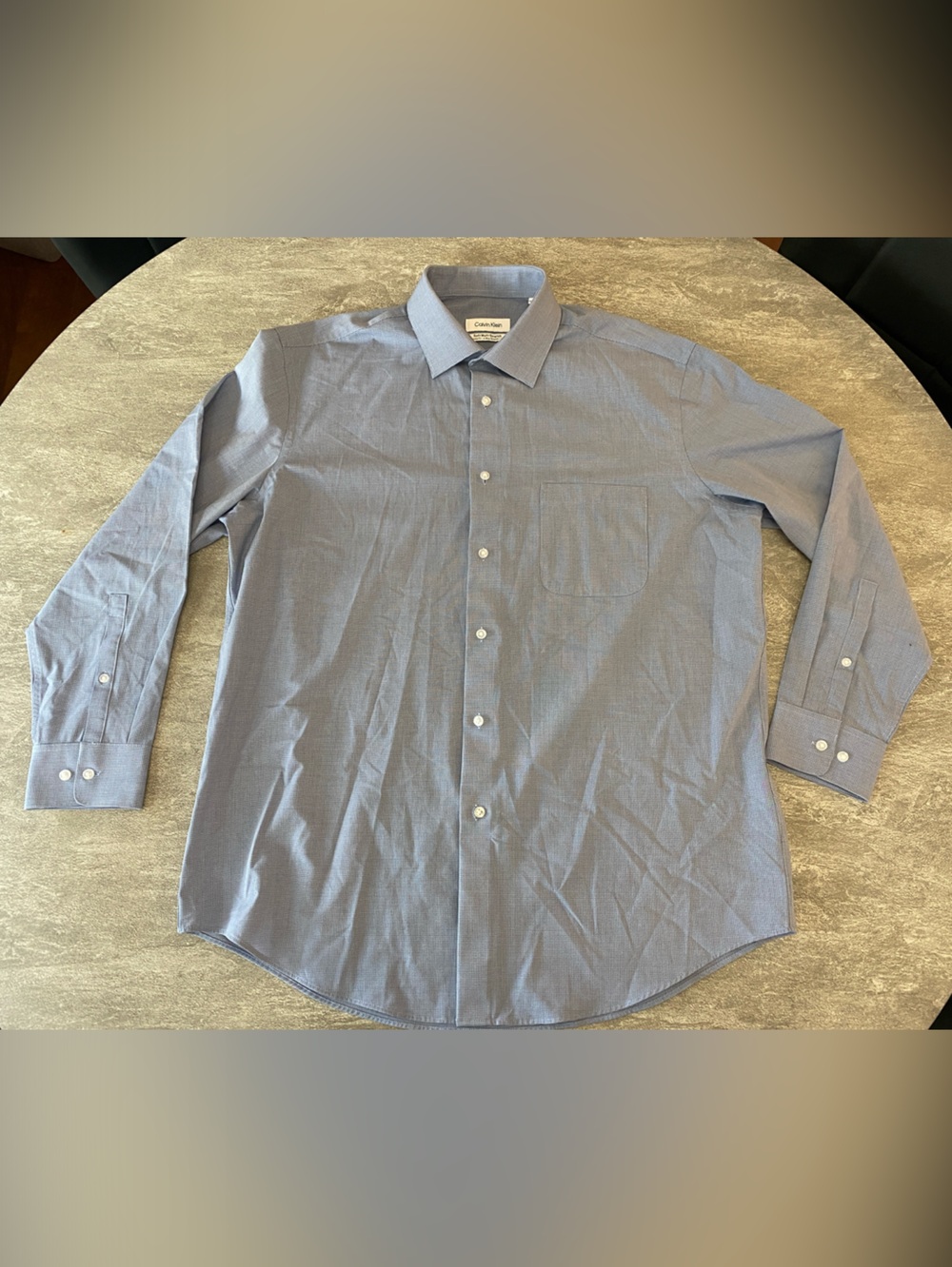 Calvin Klein Light Blue Dress Shirt with Chest Pocket